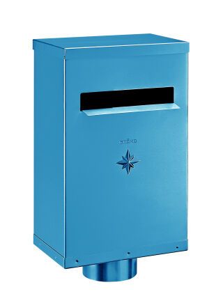 Flachdach-Wasserfangkasten - SX - Sonderfarbe ø100 ohne Zulauf