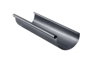 Dachrinne halbrund, Oberfläche SX, Anthrazit