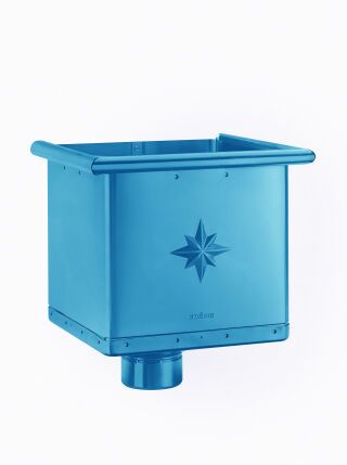 Wasserfangkasten - SX - Sonderfarbe ø100 kubisch exzentrisch 283x240x240