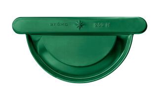 Rinnenboden universal - SX - Moosgrün halbrund 250 hoch