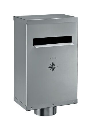 Flachdach-Wasserfangkasten - SX - Hellgrau ø100 ohne Zulauf