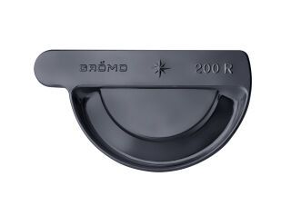 Steckrinnenboden - SX - Anthrazit halbrund rechts 250