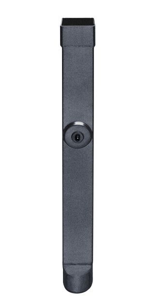 Standrohr quadratisch - TX - Anthrazit 100x100 / 1000, mit Reinigungsdeckel