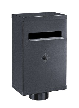 Flachd.-Wasserfangk.- TX - Anthrazit ø100 ohne Zulauf