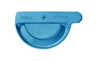 Steckrinnenboden - SX - Sonderfarbe halbrund links 250