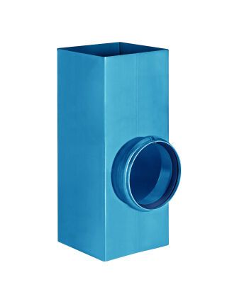 Balkonabzweig 87,5° - SX - Sonderfarbe kastenförmig; ø100x100/75