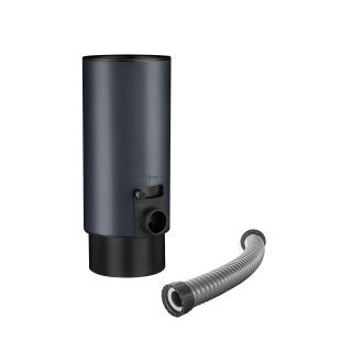 ALUSTAR Design-Wassersammler SX Anthrazi ø80 mit Schlauchset