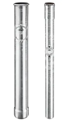 Links: GRÖMO Standrohr, Rechts: Standard Standrohr