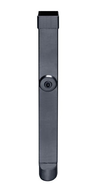 Standrohr quadratisch - SX - Anthrazit 100x100 / 1000, mit Reinigungsdeckel