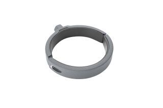 Design-Fallrohrschelle - TX - Grau ø100 mit Gewindemutter M10