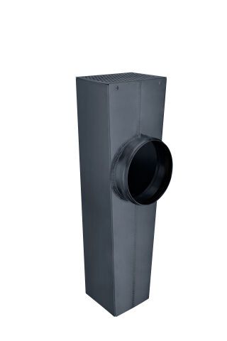 Flachdach-Abzweig - SX - Anthrazit kastenförmig; ø75 / 100x100