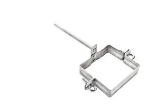 GRÖMO Fallrohrschelle quadratisch mit Schlagstift 140 mm