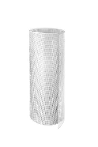 Bandblech gelocht - SX - Weiß / Weiß 0,7 mm x 1000 mm, Loch-ø 5 mm, ca. 23 kg