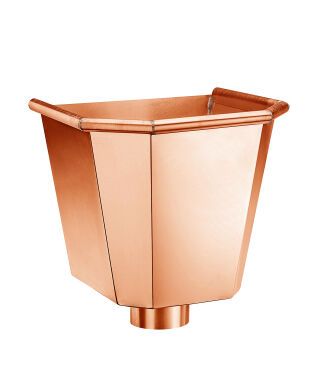 Kupfer Wasserfangkasten ø100 6-Kant310x325x290