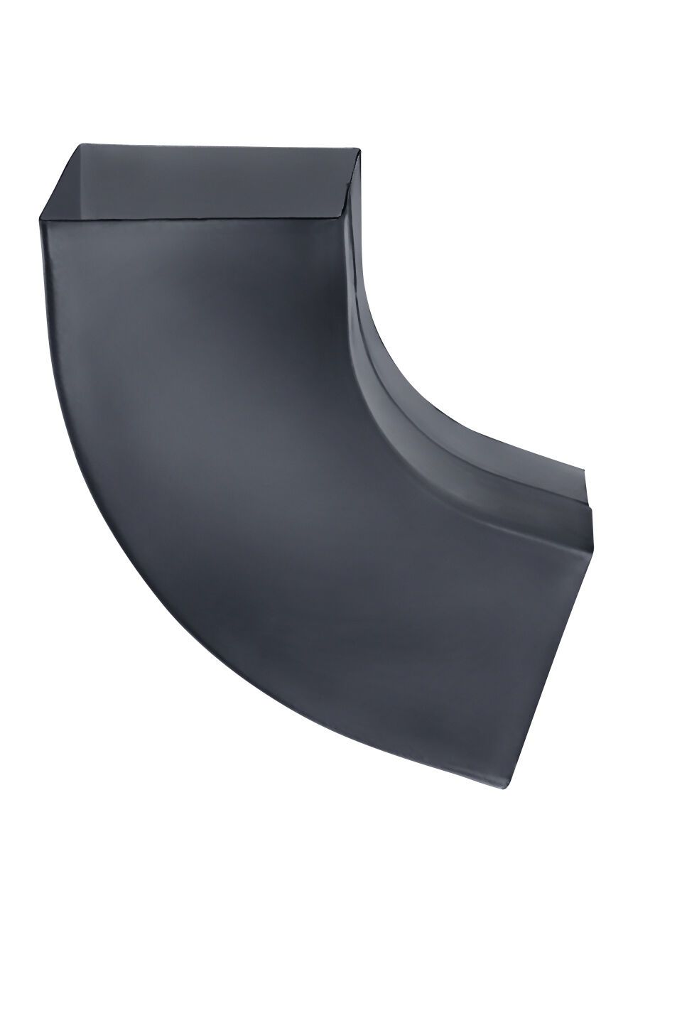 Vierkant-Rohrbogen - SX - Anthrazit 72° 100x100