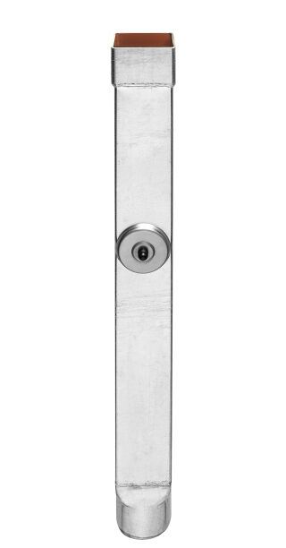 GRÖMO Regenstandrohr quadratisch 1,0 m - mit Reinigungsdeckel