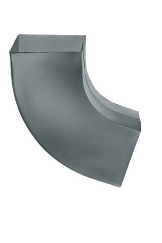 Vierkant-Rohrbogen - SX - Grau 72° 80x80