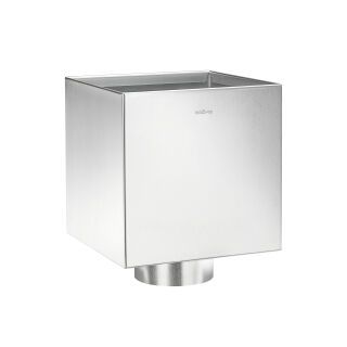GRÖMO Flachdach-Wasserfangkasten kubisch mit Zulauf