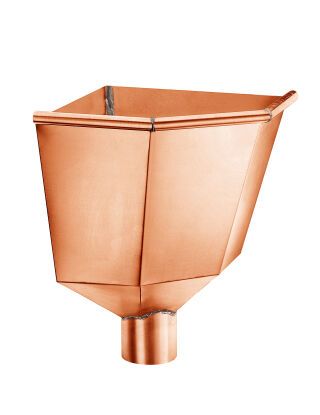 Kupfer Wasserfangkasten ø100 Inneneck 390x340x340