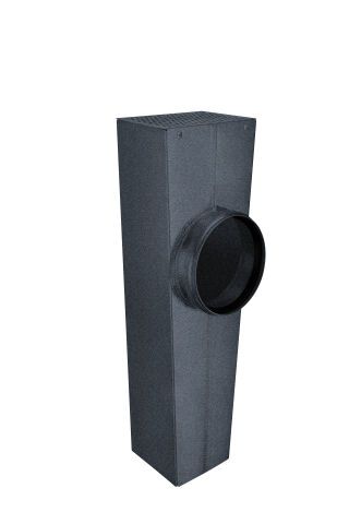 Flachdach-Abzweig - TX - Anthrazit kastenförmig; ø110 / 100x100