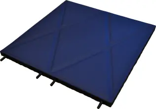 KRAITEC® step roof PVC: Unterseite mit PVC-Vlieskaschierung