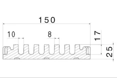 AquaStop 150-OS*, 150 x 25 mm
