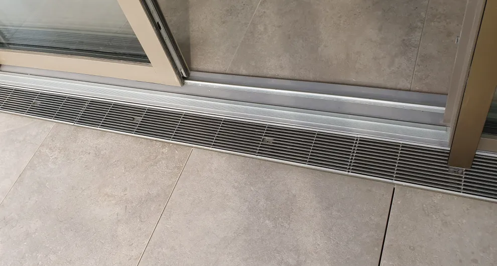 WOLFA-Flachrinnen kommen überall dort zum Einsatz, wo nur geringe Aufbauhöhen zur Verfügung stehen.