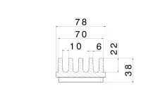 AquaStop Mini, 78 x 38 mm