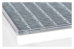 Pressgitter-Kantenschutzrost Maschenweite 30/10* für Belastungen bis 7,2 kN