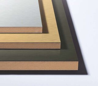Kronodesign® Avant-garde Platten mit Metalloberfläche