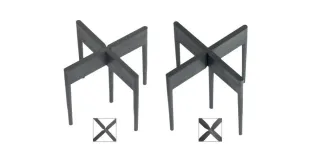 Fugenkreuz mit Rückdrehsicherung