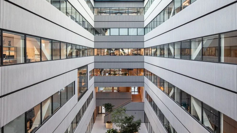 HeartFelt® Lineare Wände im Innovationszentrum Matrix ONE in Amsterdam, Niederlande, Architekt: MVRDV