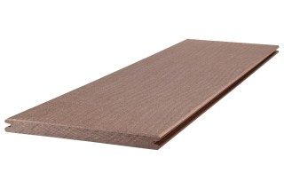 PREMIUM Jumbo Terrassendiele, Farbton NUSSBRAUN, Länge 4200 mm