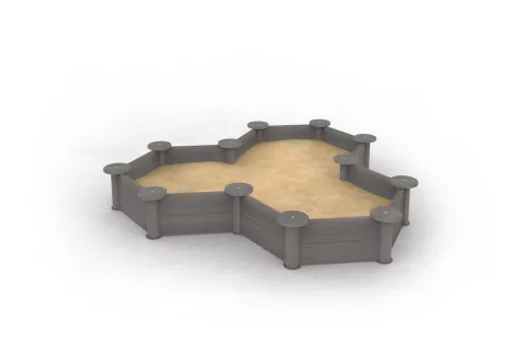Sandkasten aus dem megawood® Konstruktionsholz