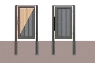 megawood® LIMES Zaunsystem Türen und Tore
