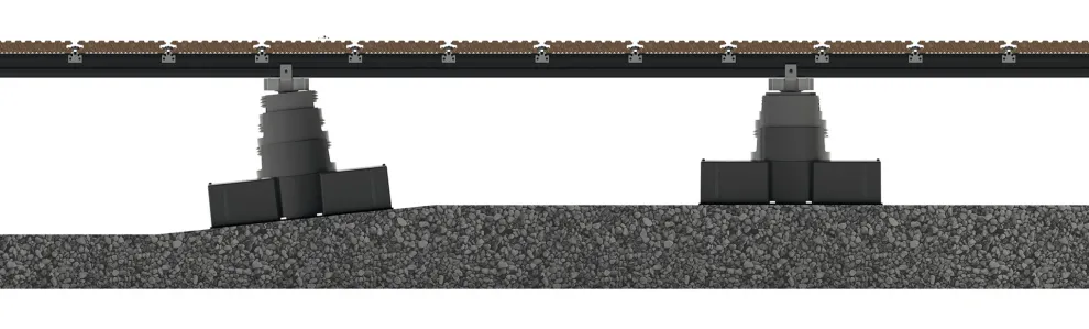 megawood® Unterkonstruktionssystem VARIO FIX, Geländeausgleich von bis zu 10 %