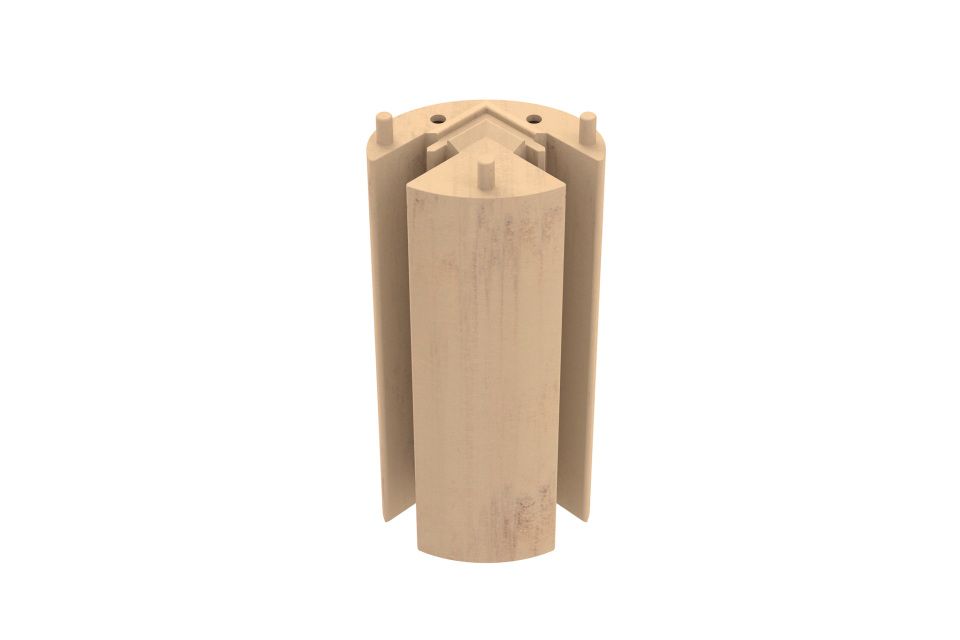 megawood® Fassadensystem, Eckbauteil