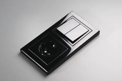 PEHA Schalterserie NOVA BASIS BRILLANCE, Piano Schwarz