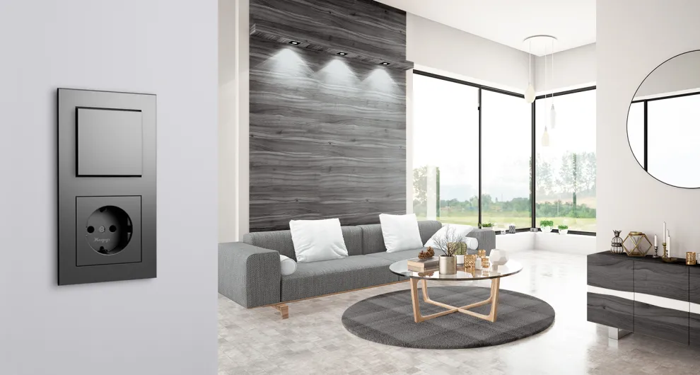 HK07 PURE - Schalterprogramm im puristischen Design für moderne Akzente