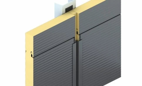 Anwendungsbeispiel Lisenen für verdeckt befestigte Wandelemente