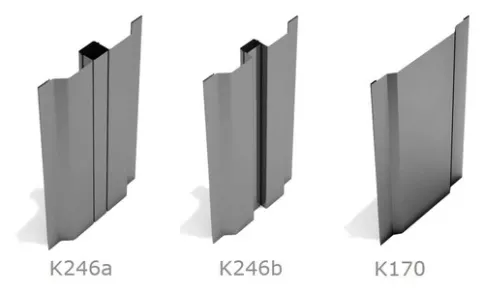 Lisenen für sichtbar befestigte Wandelemente