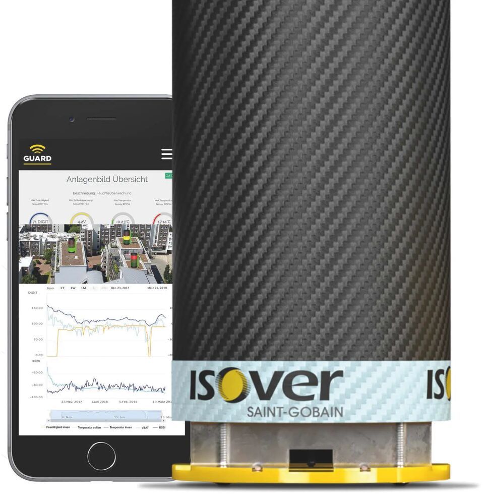 ISOVER Flachdach-Monitoring-System GUARD SYSTEM - der Flachdach-Wächter