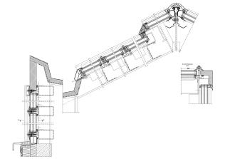 Schnitt Glashaussystem Variolux