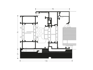 WICLINE Fenstersysteme Durchschusshemmung ©WICONA