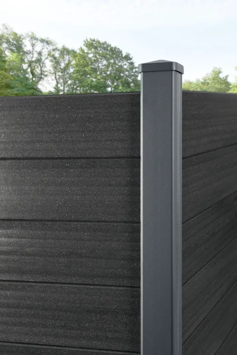 Detail Der Flexible, anthrazit, Pfosten anthrazit