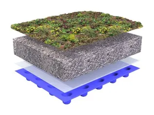 Leicht geneigtes Gründach 5-25° - Dachbegrünungen