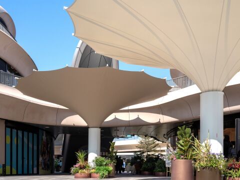 Design trifft Funktion: Großschirm “Largo” im Zaha-Hadid-Go-Park Hong Kong