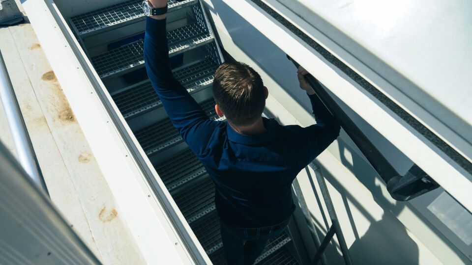 Staka Feste Treppe für Flachdachausstieg