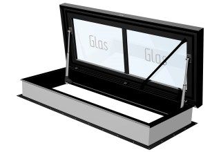 Staka Flachdachausstieg mit Glas