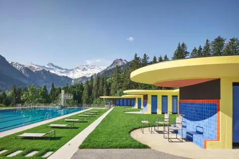 Freibad Adelboden Schweiz